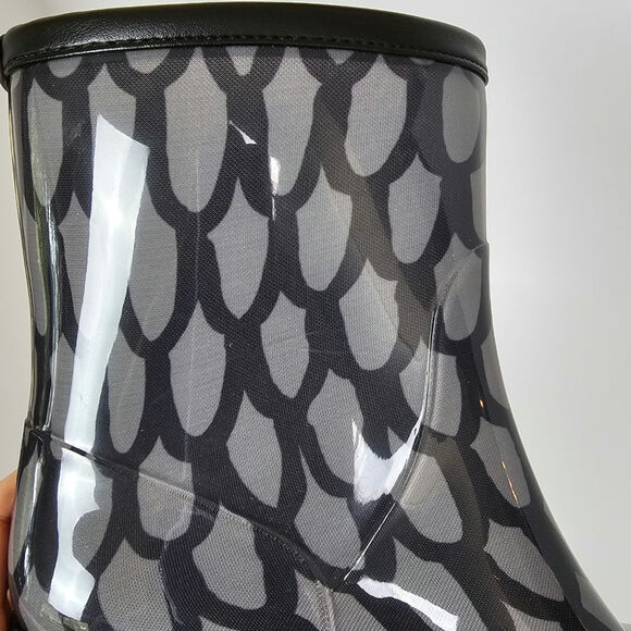 Marimekko 7.5 Rain Boots Abstract Rubber Ankle Chelsea Heel EU 38 - Picture 9 of 13